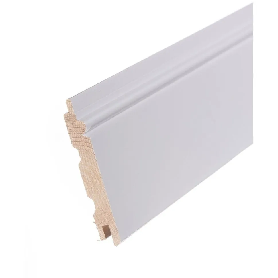 Helmipaneeli Aure 13x95x4200 mm EM Sj mänty harjattu puhtaanvalkoinen