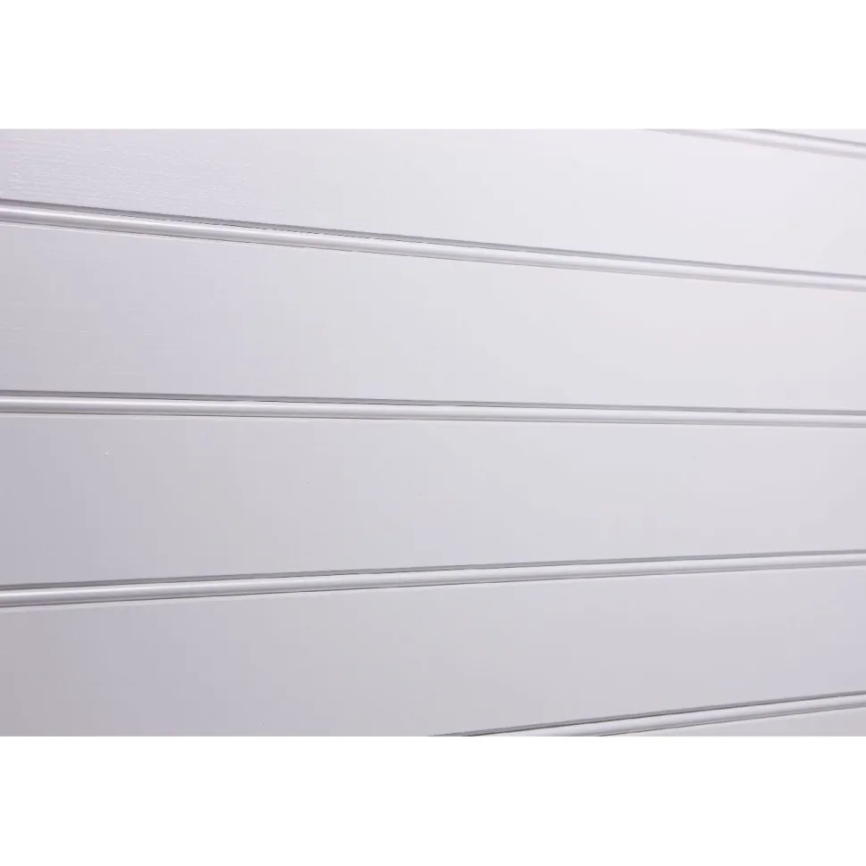 Helmipaneeli Aure 15x120x4200 mm EM Sj mänty harjattu puhtaanvalkoinen