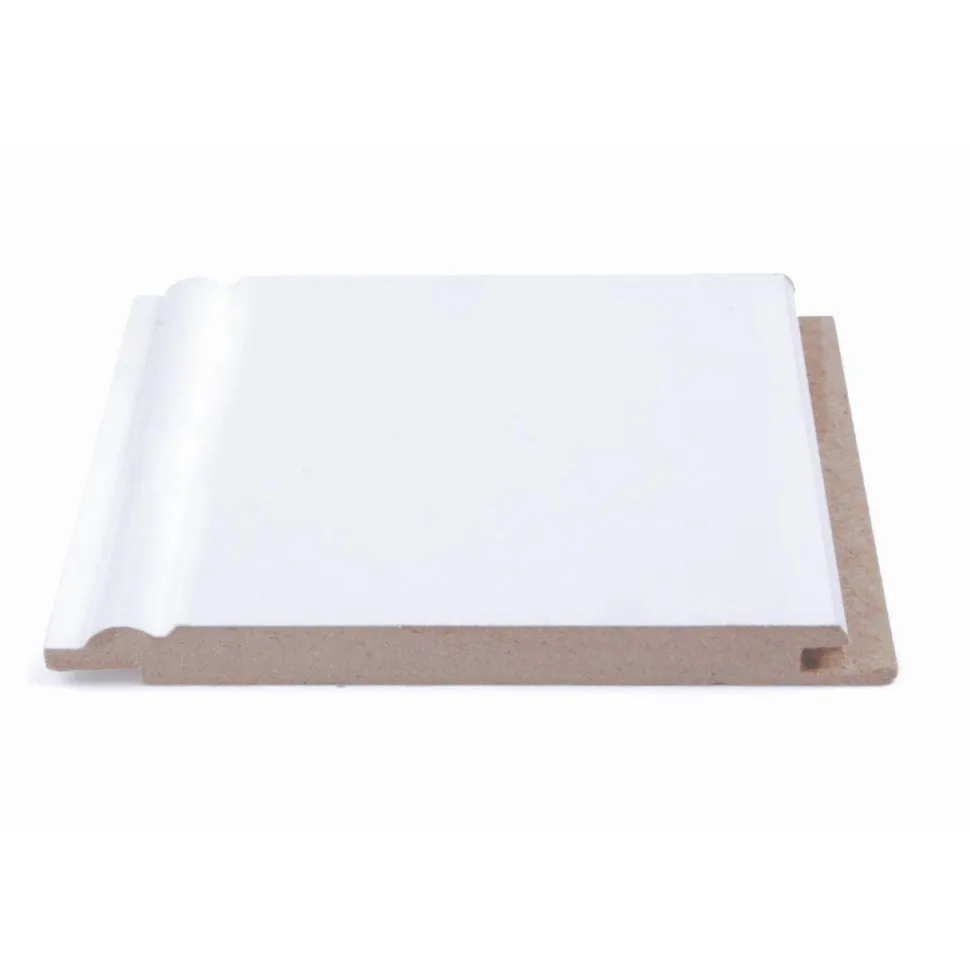Helmipaneeli Maler 10x120x2070mm MDF ympäripontattu valkoinen