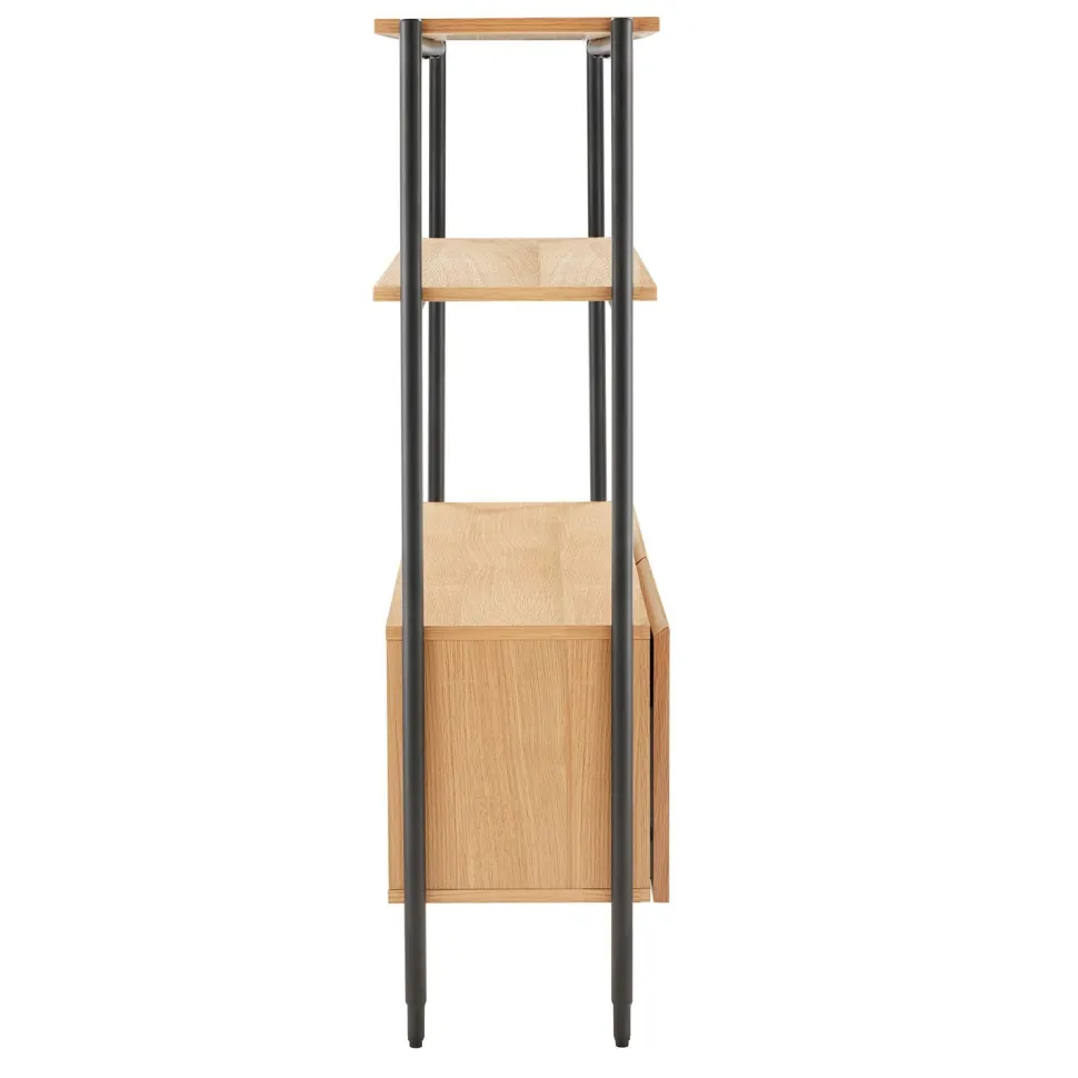 Hylly Home4You Nate 125,5x32x117cm, tammi