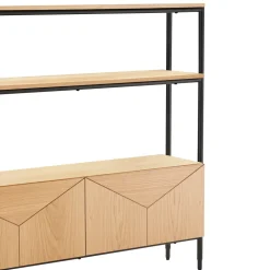 Hylly Home4You Nate 125,5x32x117cm, tammi