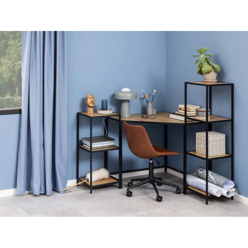 Hylly Home4You SEAFORD 35x37xK119,5 cm, tammi, ruskea