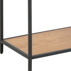 Hylly Home4You SEAFORD 77x35xK185 cm, villi tammi, ruskea