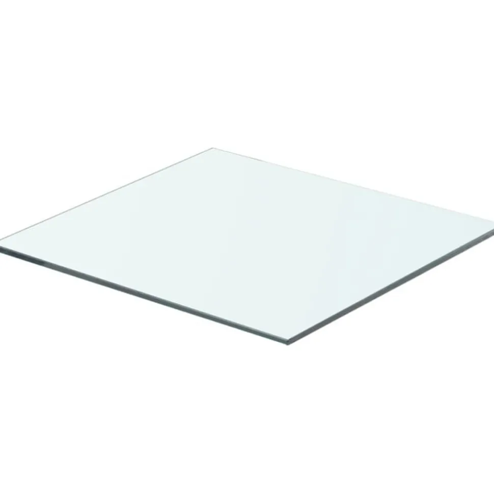 Hyllyt 2 kpl, kirkas lasi, 40x30 cm