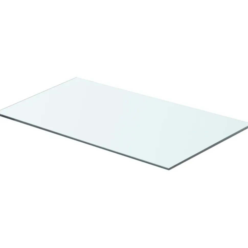 Hyllyt 2 kpl, kirkas lasi, 60x30 cm
