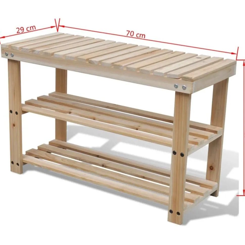 2-in-1 kenkäteline penkillä täysi kuusi
