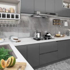 Itseliimautuvat huonekalukalvot 2 kpl harmaa 500x90 cm pvc