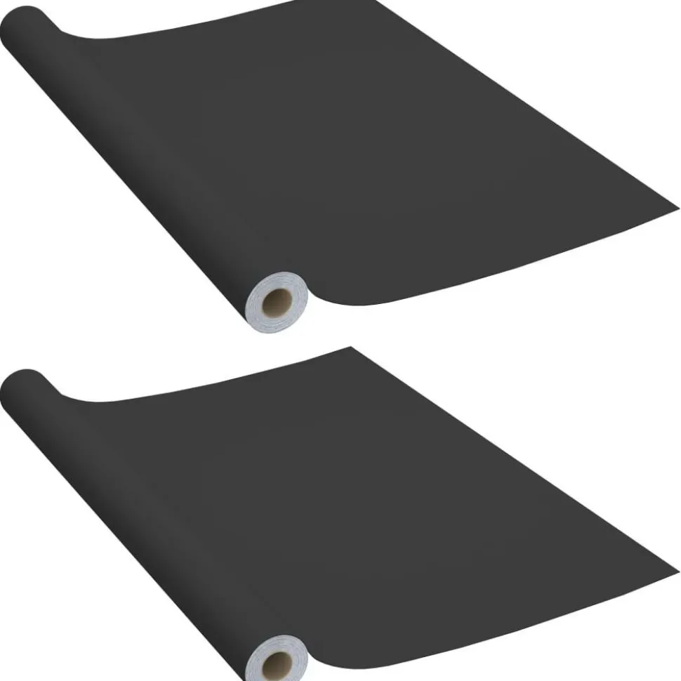 Itseliimautuvat huonekalukalvot 2 kpl musta 500x90 cm pvc