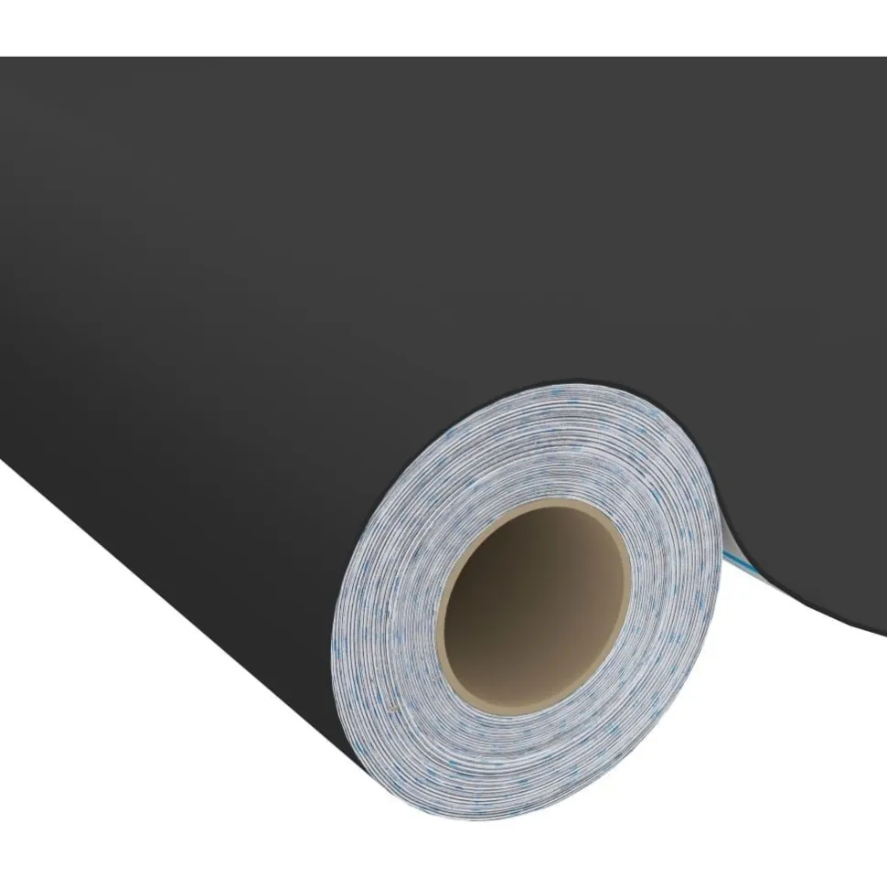Itseliimautuvat huonekalukalvot 2 kpl musta 500x90 cm pvc