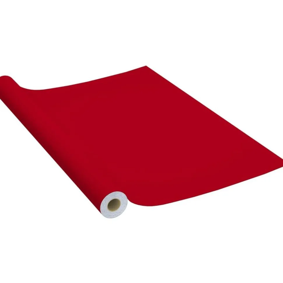 Itseliimautuvat huonekalukalvot 2 kpl punainen 500x90 cm pvc