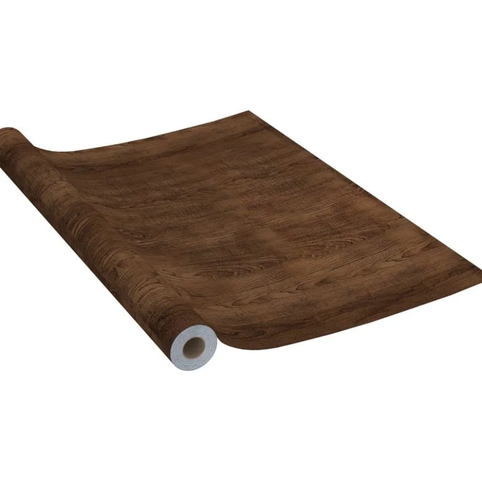 Itseliimautuvat ovikalvot 4 kpl tumma tammi 210x90 cm pvc