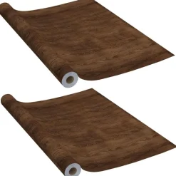 Itseliimautuvat ovikalvot 2 kpl tumma tammi 210x90 cm pvc