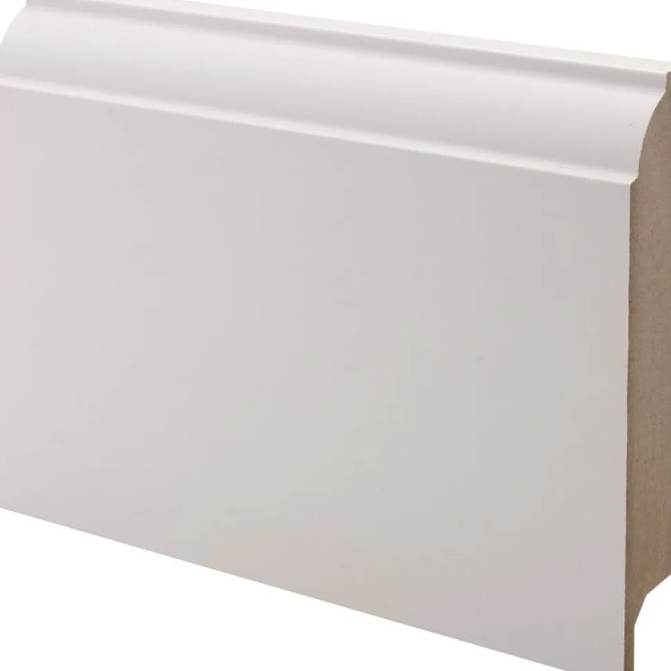 Jalkalista Maler Koski 19x113x2750mm MDF valkoinen