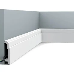 Jalkalista Orac Decor SX155 25x108x2000 mm polystyreeni valkoinen