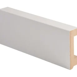 Jalkalista johtouralla Maler 19x58x2750mm MDF valkoinen