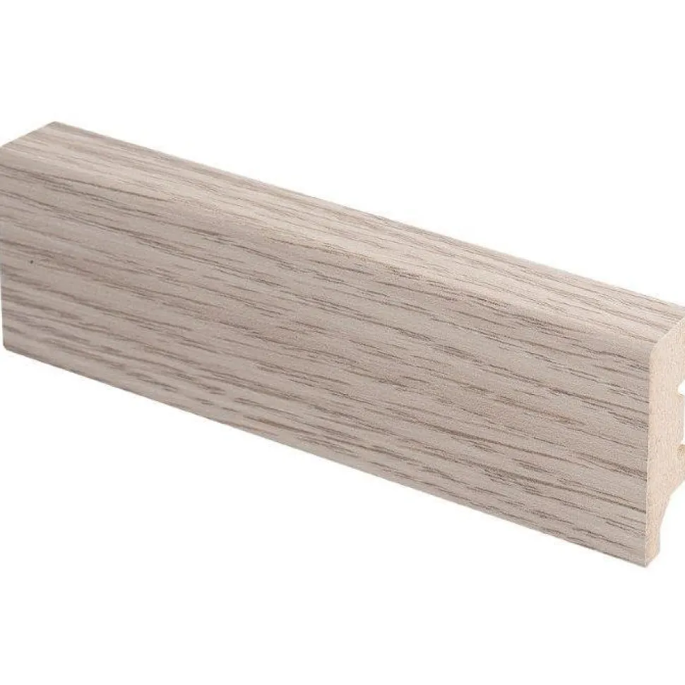 Jalkalista Maler Aava R2 16x42x2750mm MDF valkolakattu tammi