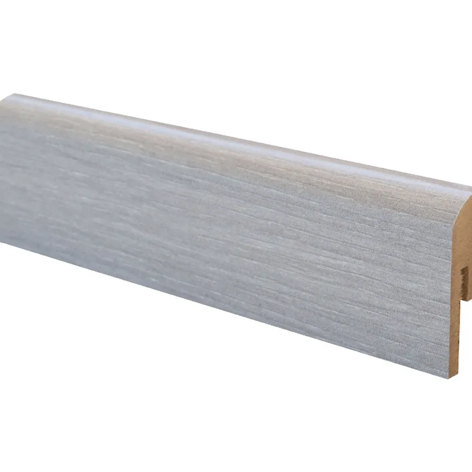 Jalkalista Maler Lamella R10, 12x42x2750mm, mdf, melamiinipinta, tuhka tammikuvio