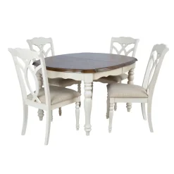 Jatkettava ruokapöytä Home4You Lily 137/182x106,5cm tammi