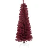 Joulukuusi Nordic Winter, Bling, kapea PVC, luokka C, 180x68cm, tummanpunainen