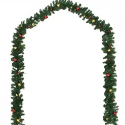 Jouluköynnös, koristeltu joulupalloilla, 5 m