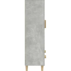 Kaappi peiliovilla 70x31x115 cm tekninen puu eukalyptuspuu/betoninharmaa