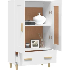 Kaappi peiliovilla 70x31x115 cm tekninen puu eukalyptuspuu/betoninharmaa