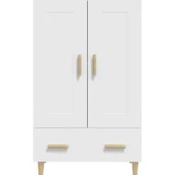 Kaappi peiliovilla 70x31x115 cm tekninen puu eukalyptuspuu/betoninharmaa