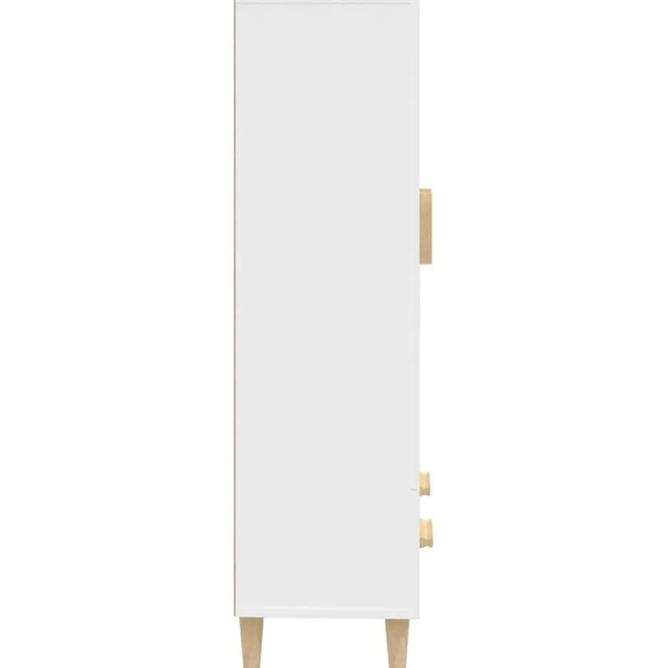 Kaappi peiliovilla 70x31x115 cm tekninen puu eukalyptuspuu/betoninharmaa