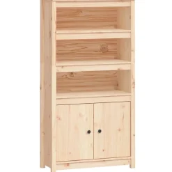 Kaappi 80x35x154 cm mänty musta