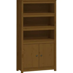 Kaappi 80x35x154 cm mänty musta