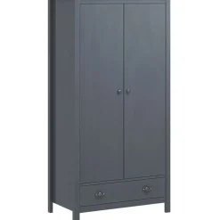 Kaksiovinen vaatekaappi hill range harmaa 89cm mänty