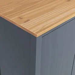 Kaksiovinen vaatekaappi hill range harmaa 89cm mänty