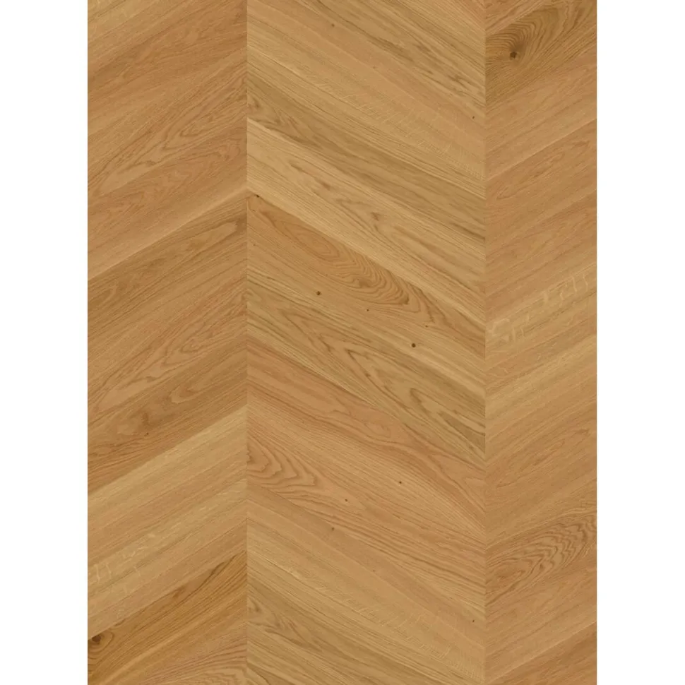 Kalanruotoparketti Boen Chevron Oak Animoso, öljytty, harjattu, liimattava
