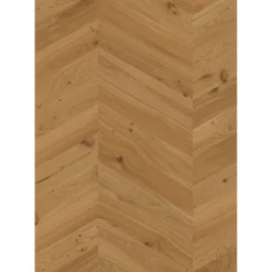 Kalanruotoparketti Boen Chevron Oak Animoso, öljytty, harjattu, liimattava