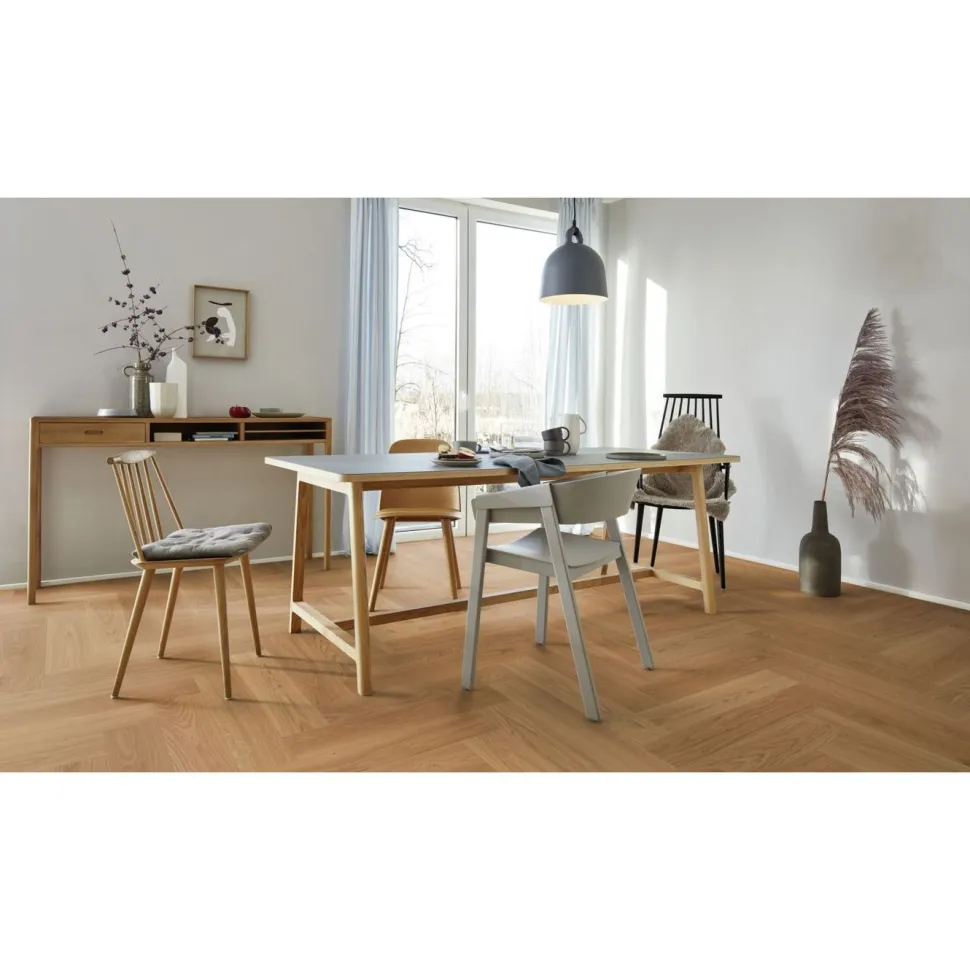 Kalanruotoparketti Boen Oak Adagio Live Natural, öljytty, harjattu