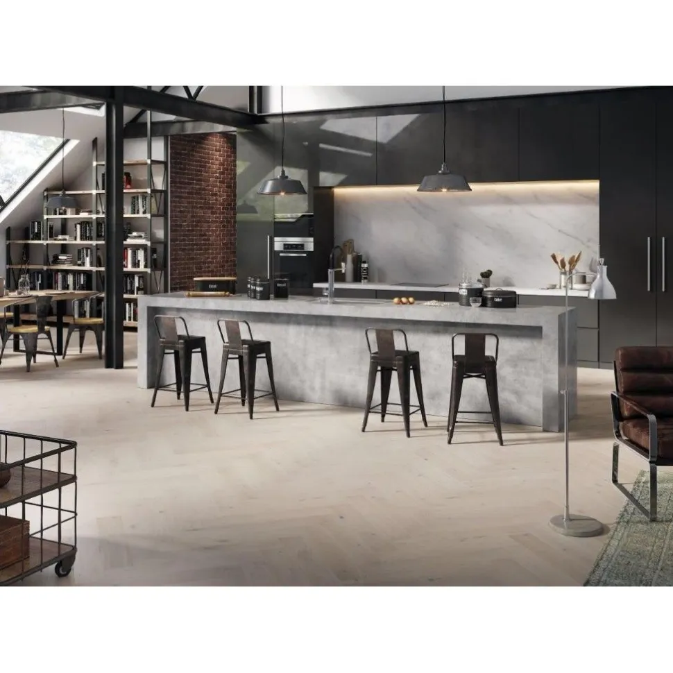 Kalanruotoparketti DomusFlooring Tammi Bellevue HB 14x130x725 mm