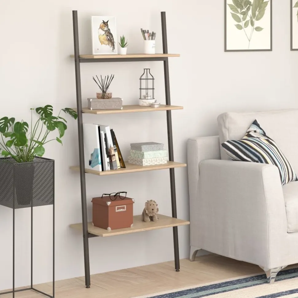 Kalteva hylly, 64x34x116-186cm, eri kokoja ja värejä