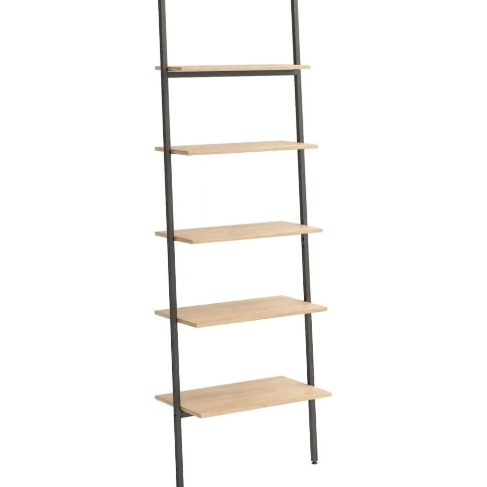 Kalteva hylly, 64x34x116-186cm, eri kokoja ja värejä