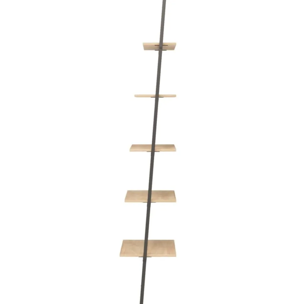 Kalteva hylly, 64x34x116-186cm, eri kokoja ja värejä