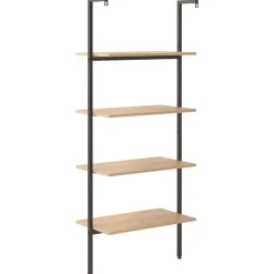 Kalteva hylly, 64x34x120-185cm, eri kokoja ja värejä