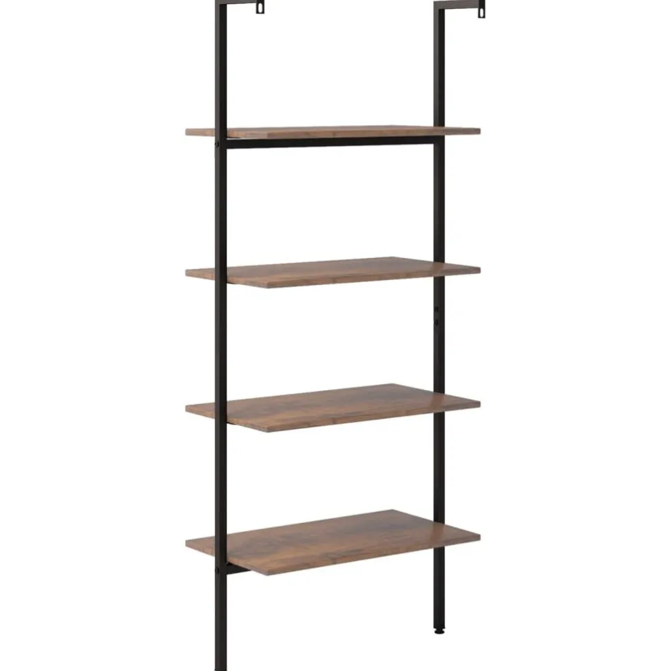 Kalteva hylly, 64x34x120-185cm, eri kokoja ja värejä