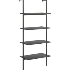 Kalteva hylly, 64x34x120-185cm, eri kokoja ja värejä