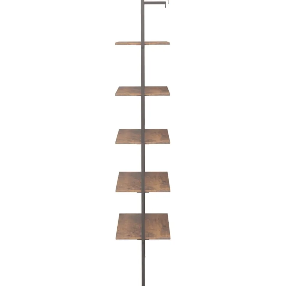 Kalteva hylly, 64x34x120-185cm, eri kokoja ja värejä