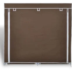 Kankainen kenkäkaappi ovella 115 x 28 x 110 cm ruskea