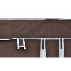 Kankaiset vaatekaapit 2 kpl ruskea 110cm