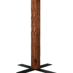 Kapea joulukuusi aidolla puulla ja lumella, vihreä, 210cm