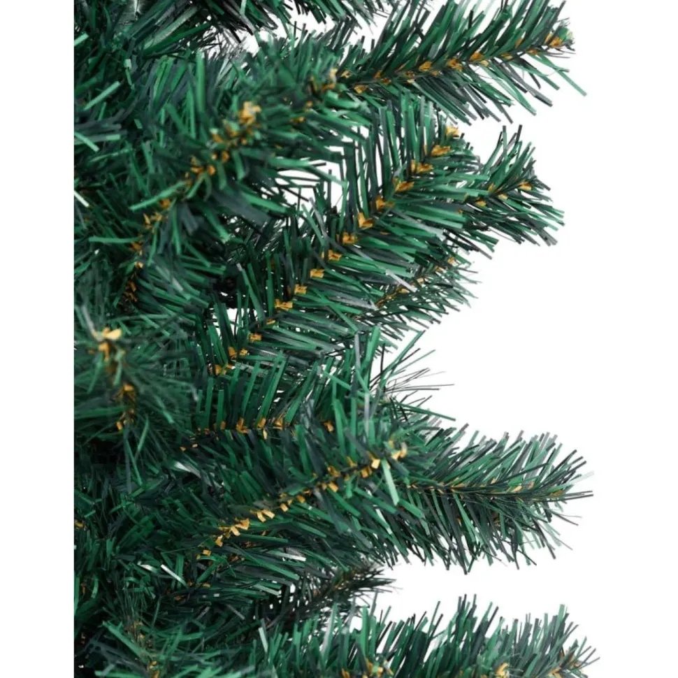 Kapea tekojoulukuusi jalustalla, vihreä, 150cm, PVC
