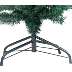 Kapea tekojoulukuusi jalustalla, vihreä, 150cm, PVC