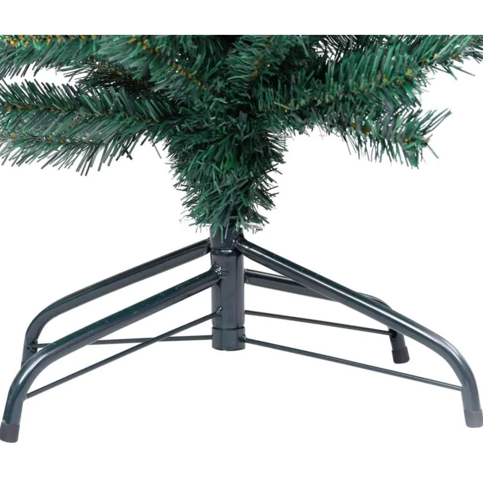 Kapea tekojoulukuusi jalustalla, vihreä, 180cm, PVC