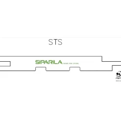 Kattopaneeli Siparila Kaste STS 13x95x2350 mm kosteisiin tiloihin valkoinen